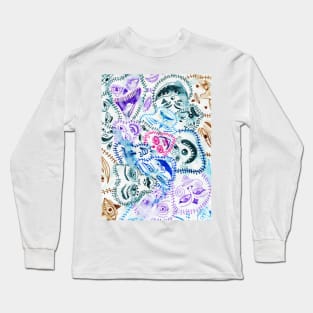 Spooky faces Long Sleeve T-Shirt